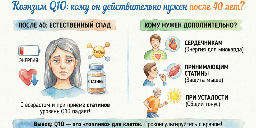 Коэнзим Q10: кому он действительно нужен после 40 лет?