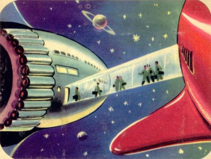 French Retro Futurism as told by 1950s Chocolate Wrappers