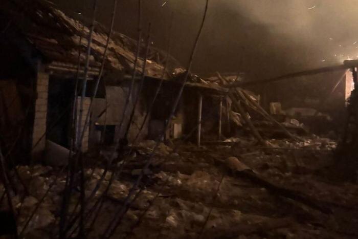 Последствия ночных ударов по целям в Харьковской области, источник Телеграм-канал Хроники Гераней