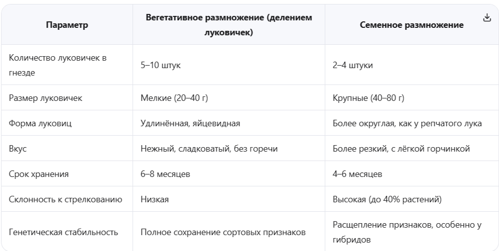 Семенной шалот против вегетативного: принципиальные различия урожая