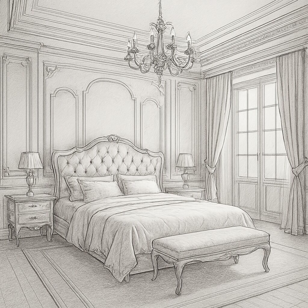 Рисунок дизайна интерьера