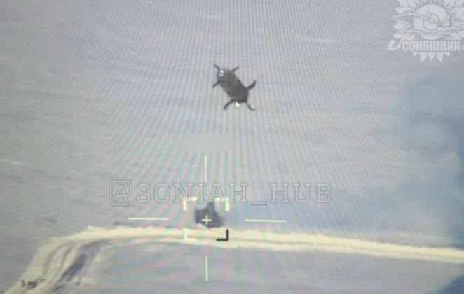 Опубликован последний кадр дрона Shark ВСУ перед уничтожением российской ПВО. Фото © «Осведомитель»
