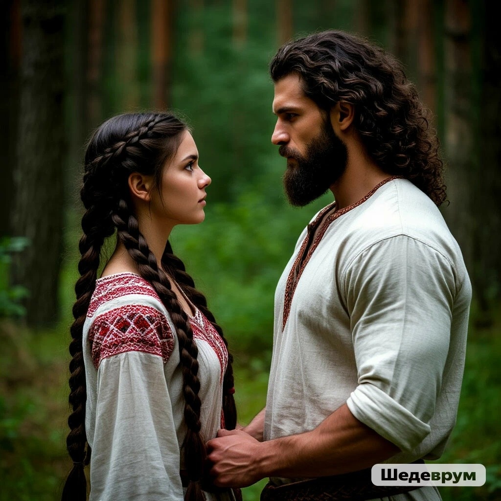 Малуша и Ведагор (создано нейросетью)