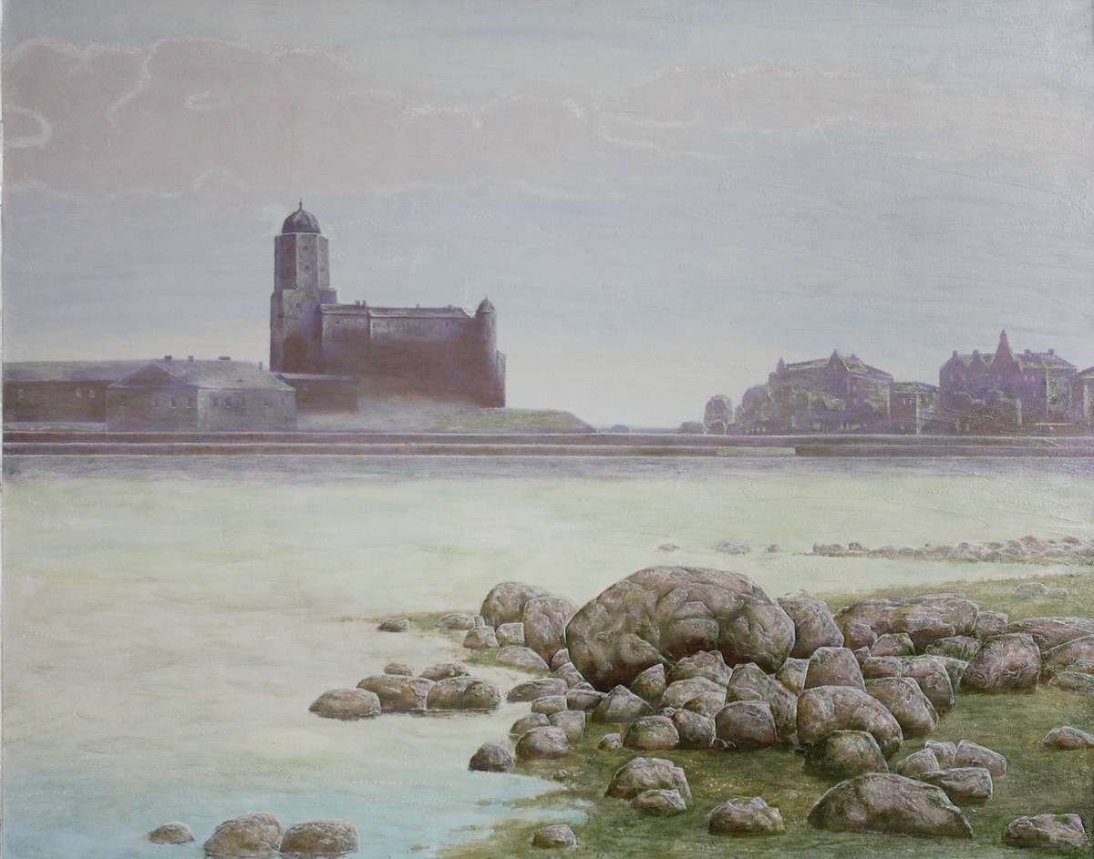 © Дмитрий Гевейлер. Вид на Выборгский замок. Холст, масло. 