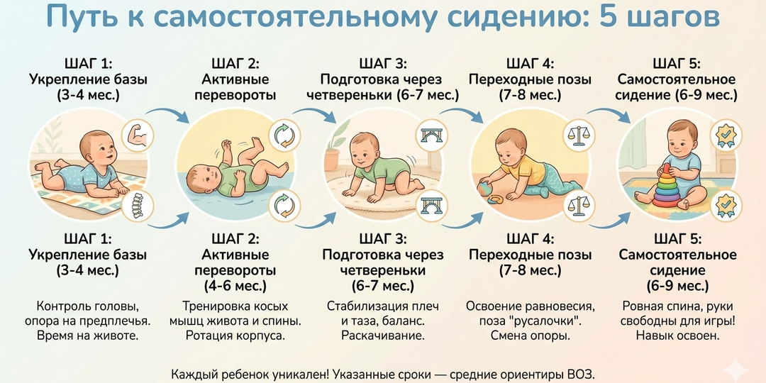 Ребёнок не сидит