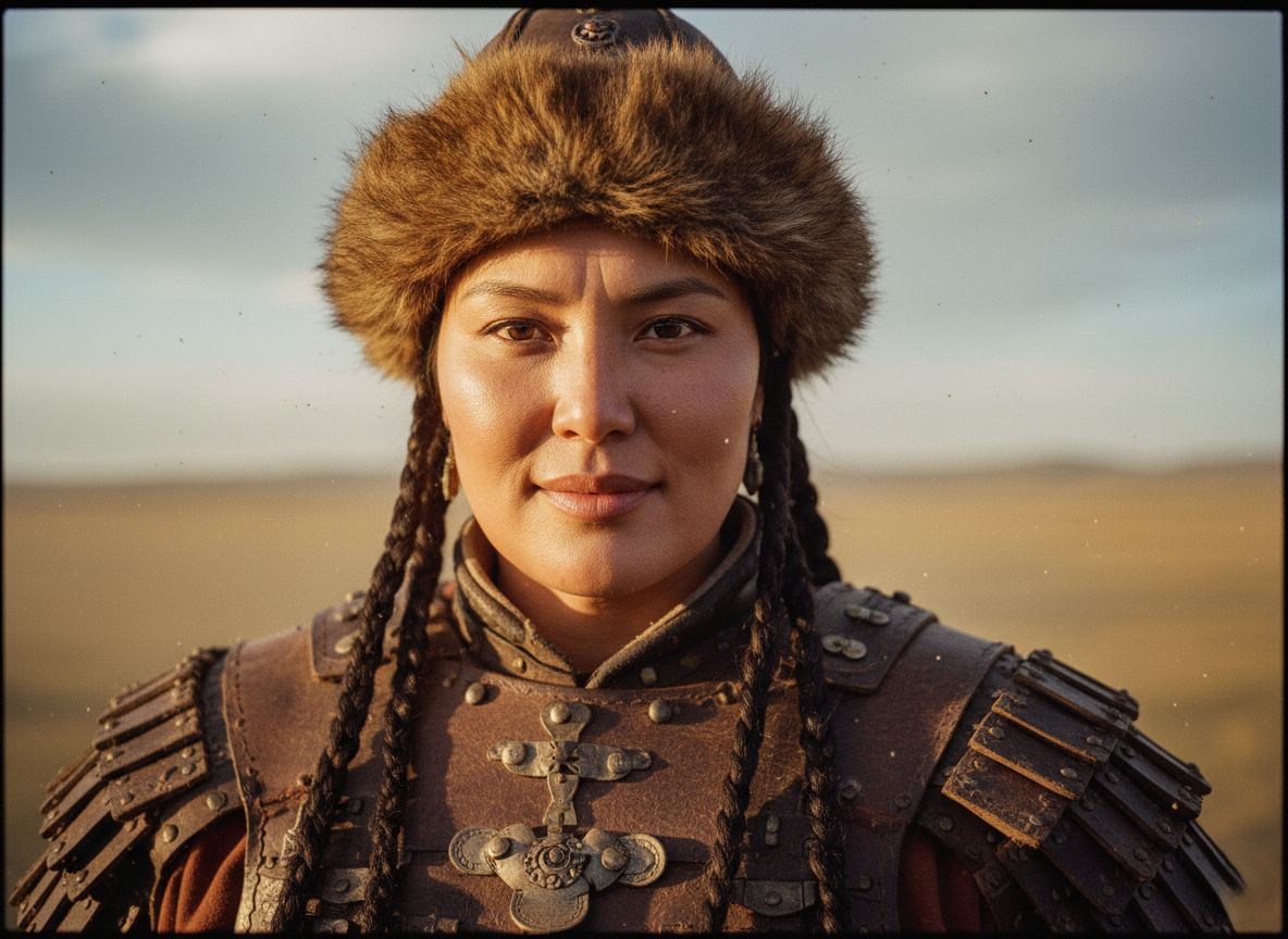 Умерла с табуном в 10 000 отборных скакунов.