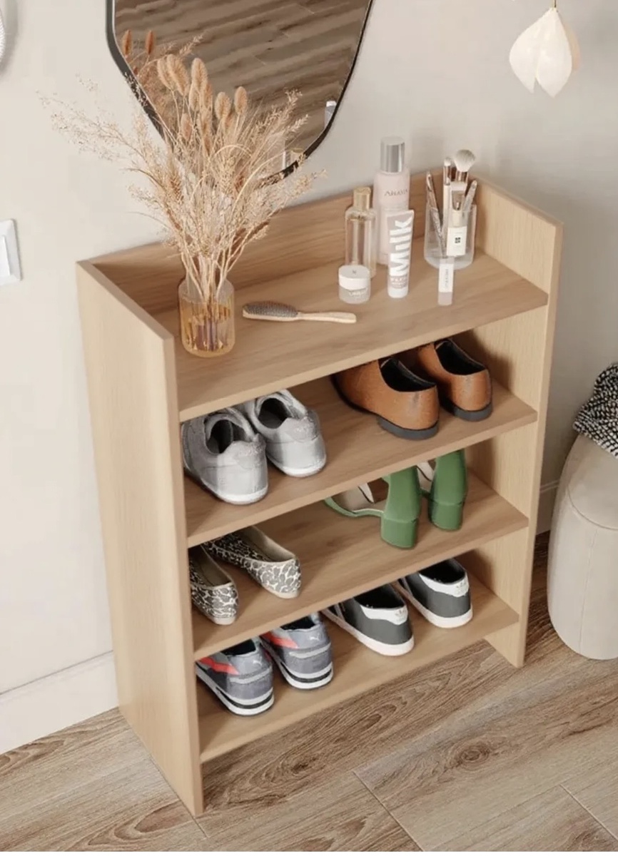 613156677 высокая обувница с открытыми полками