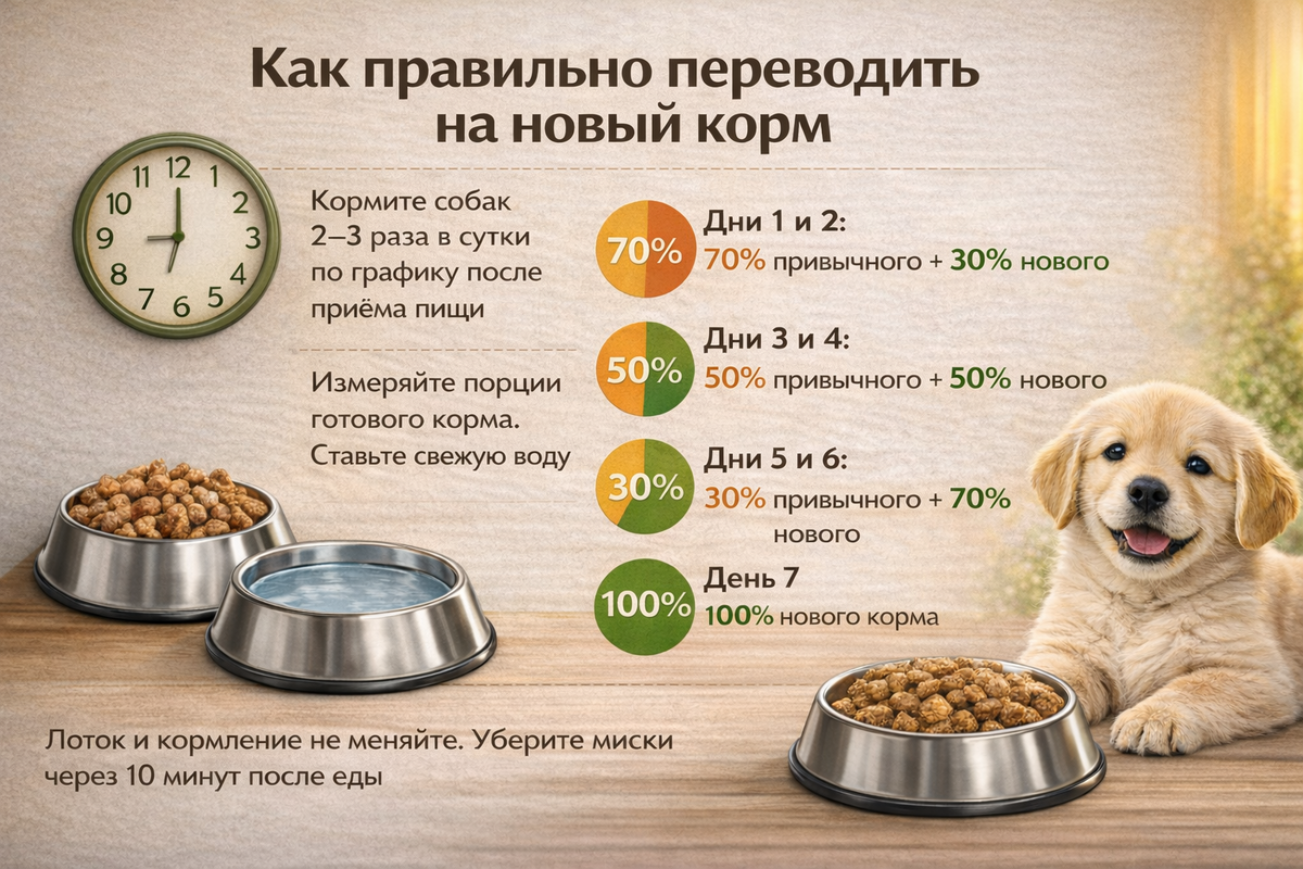 Переход на другой корм