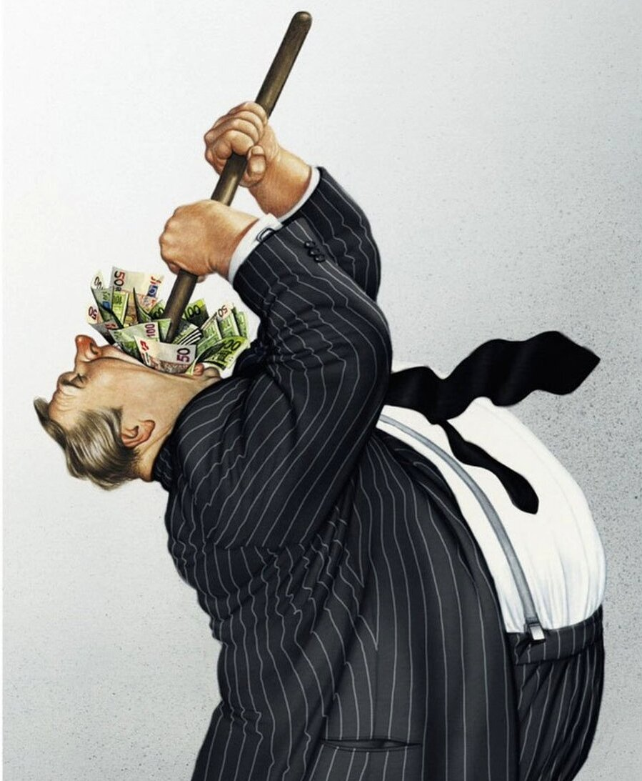 Проблема не в скудости средств для алчущих, а в ненасытном желании алчных. И что примечательно, эта проблема не только богатых, но и бедных.