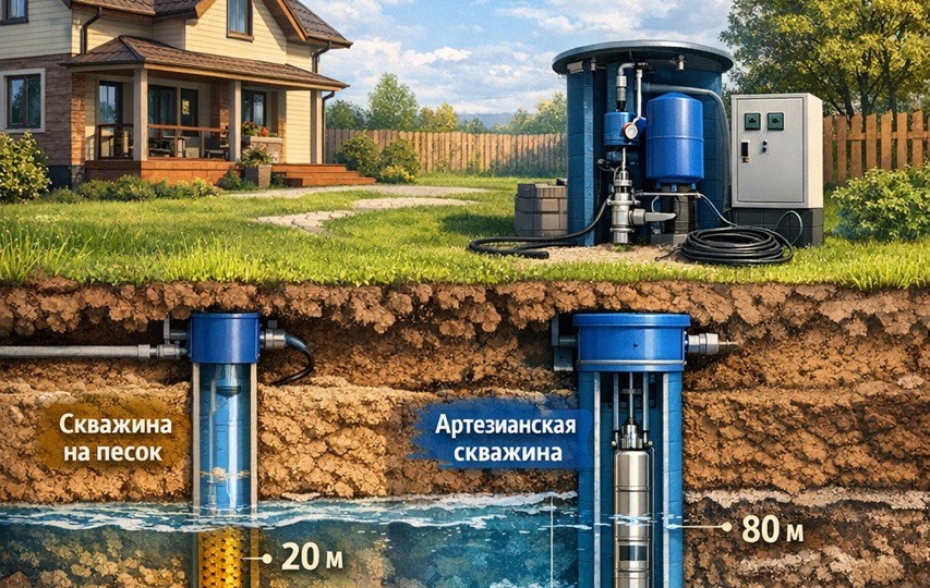 Скважина для частного дома