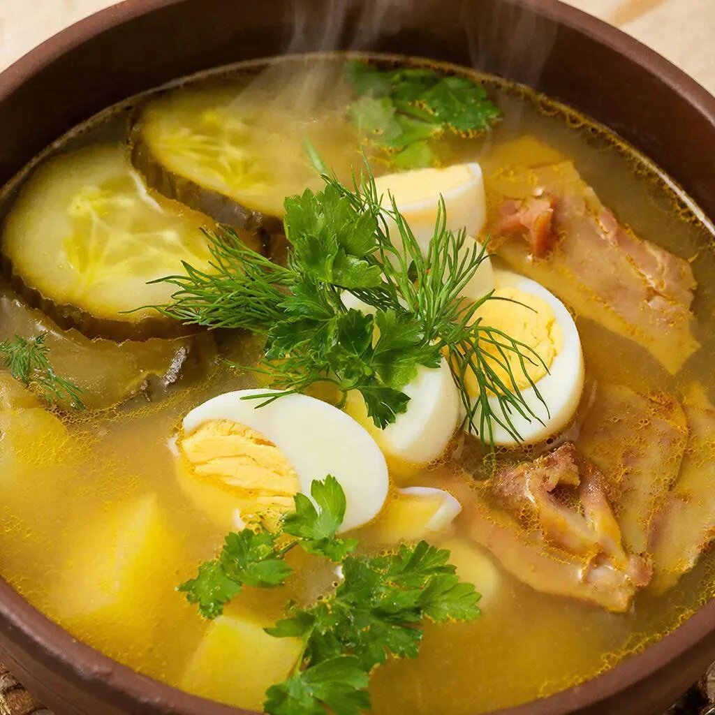 Рецепт: Кислые щи с копченостями — песня русской души.