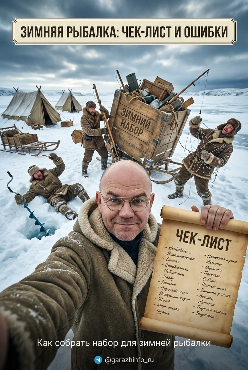    Готовимся к зимней рыбалке: проверьте свой набор с этим полезным чек-листом! Zero8