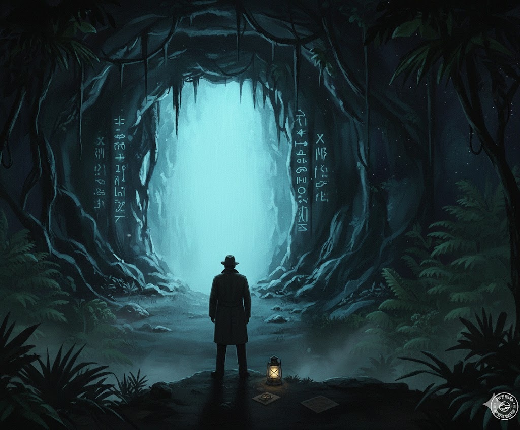 "Вход в бездну", иллюстрация создана сетью Джемини