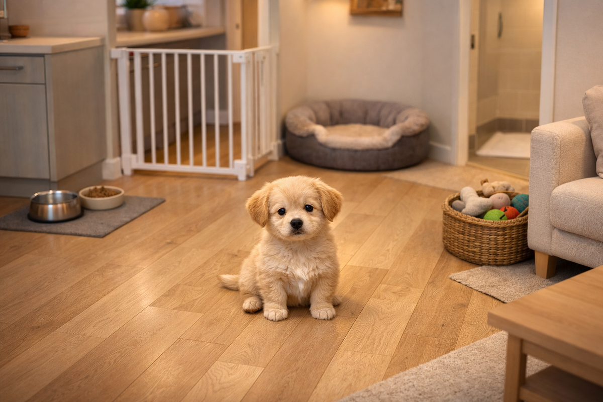 Карта квартиры для щенка: сон, еда, игры и безопасные границы