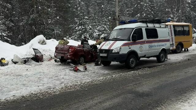 Место происшествия. Обложка © VK / Госавтоинспекция Удмуртии