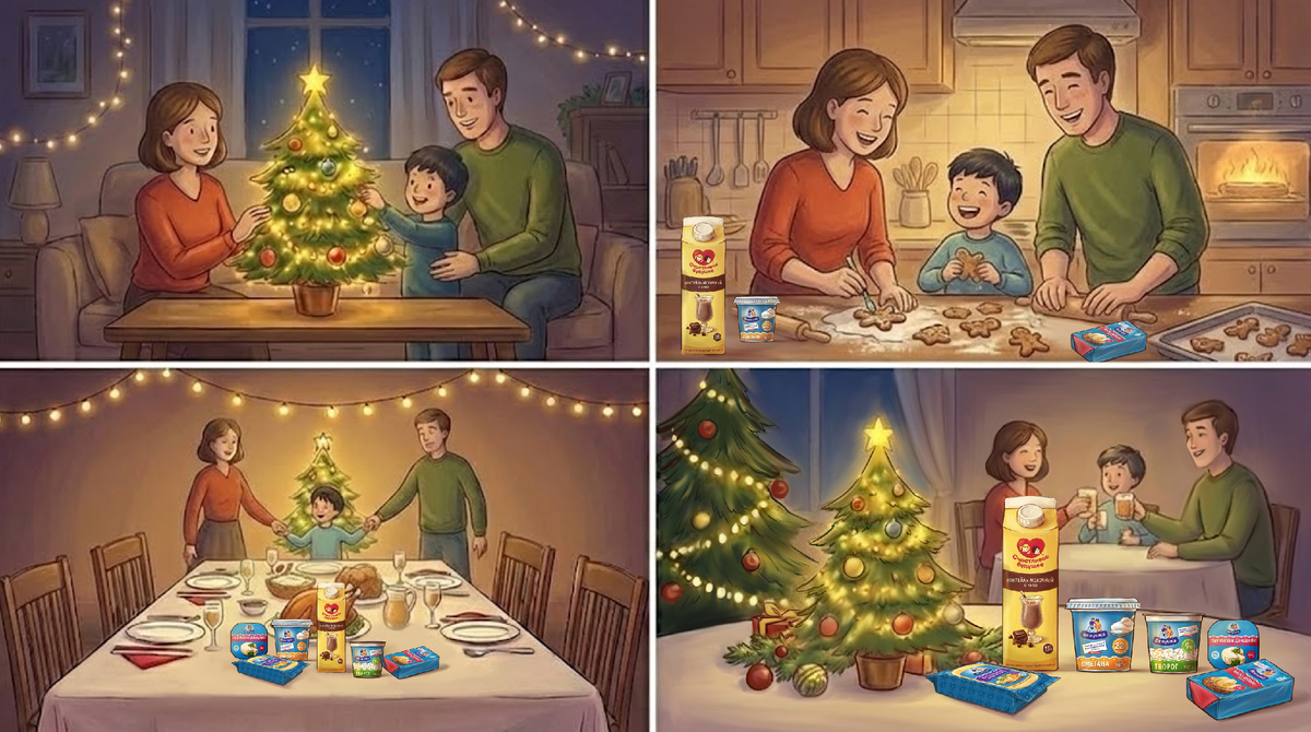 Скриншоты из новогоднего ролика для Вятушки