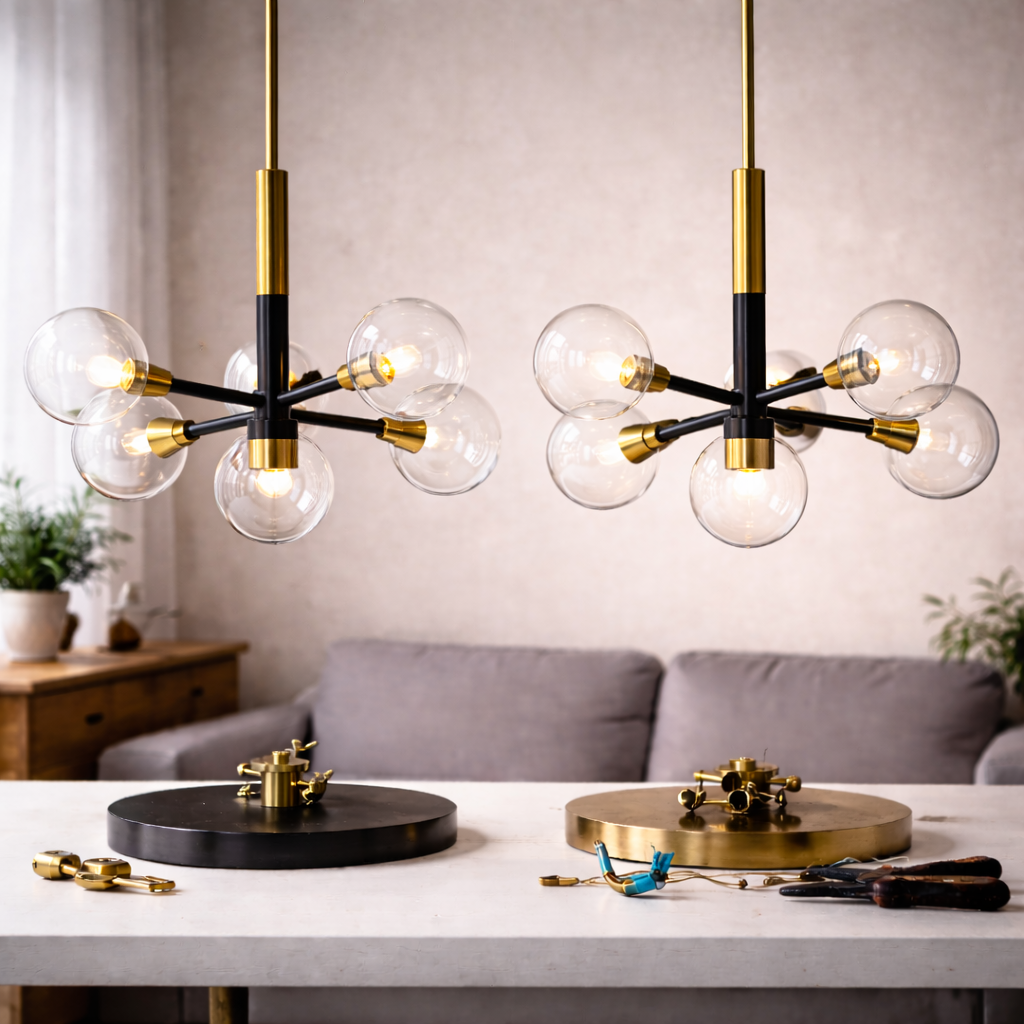 Две люстры.