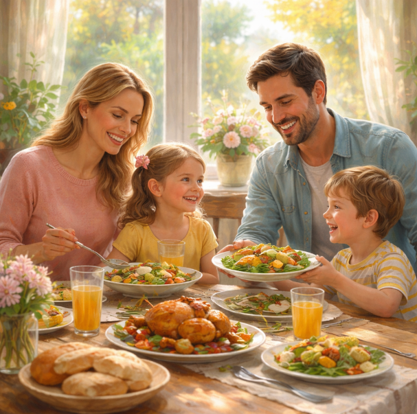 Как воскресные обеды укрепляют семью