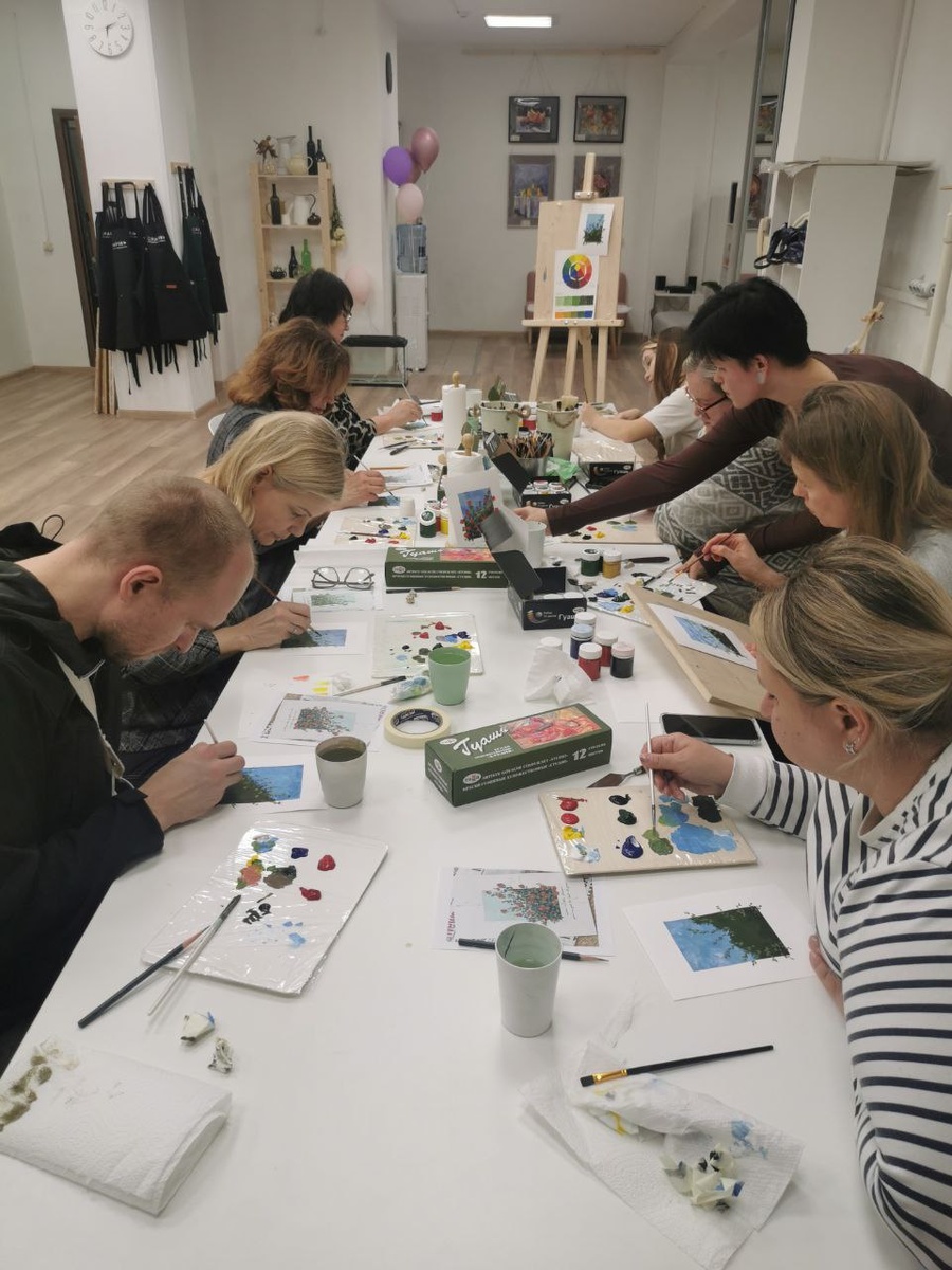 Школа Графика, создание открытки