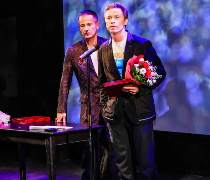 Олег Меньшиков и Никита Татаренков.