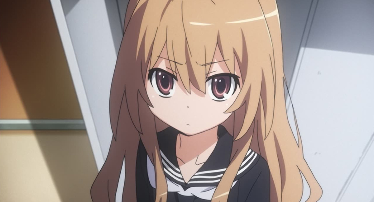 Тайга Айсака — миниатюрная девушка с непредсказуемым характером. «Торадора!» © J.C.Staff