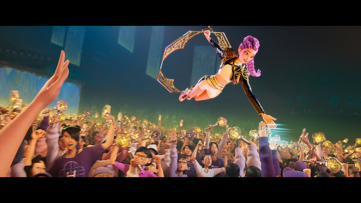 Кадр из мультфильма Кей-поп-охотницы на демонов (2025)