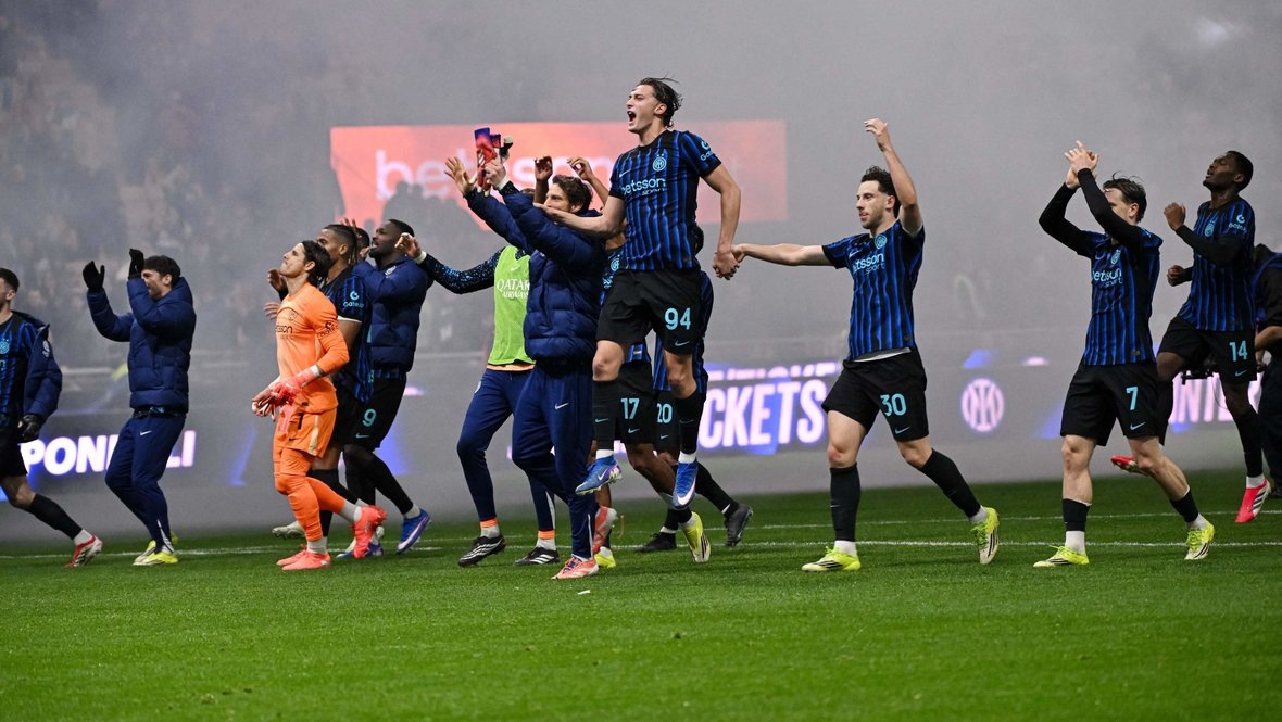    «Интер» дома обыграл «Ювентус» (3:2) в матче 25-го тура Серии А. Reuters