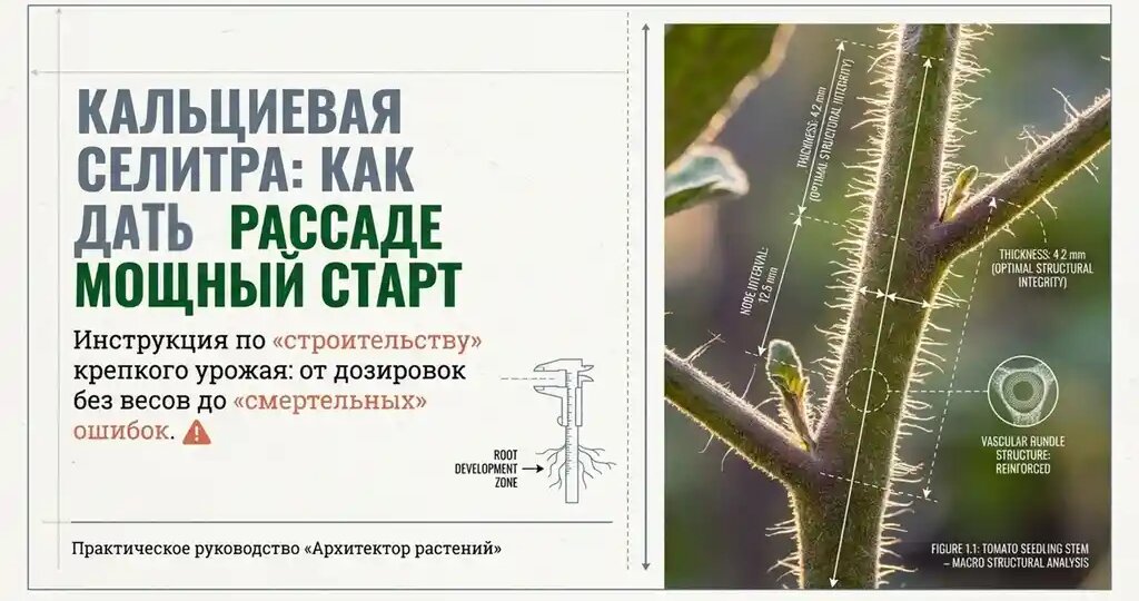 Почему кальциевая селитра — «must-have» в аптечке садовода для крепкой рассады