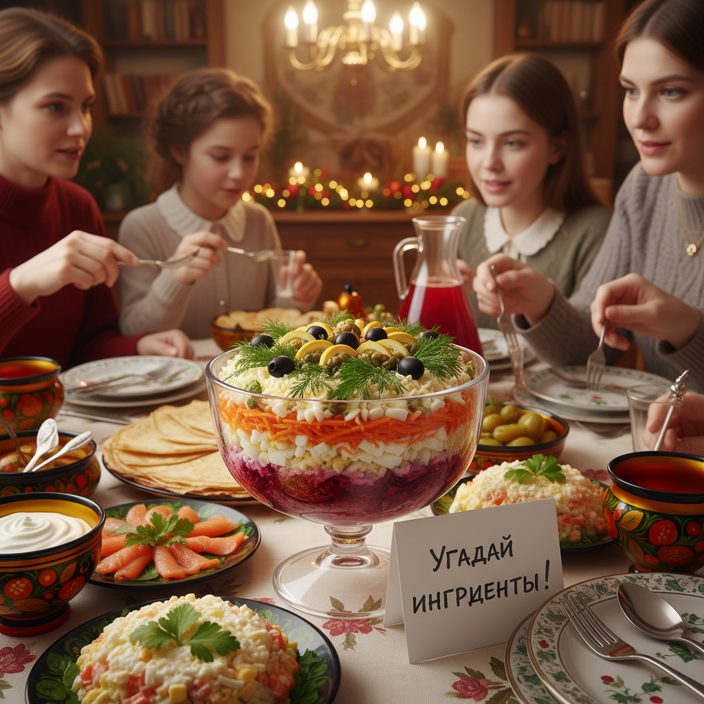 Салат «Загадка» всегда вызывает интерес на любом празднике