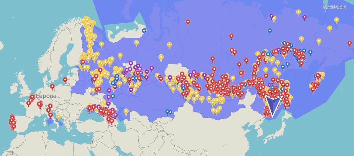 Оффлайн карты - незаменимы) Может кто-то знает как перенести все метки из maps.me в organic.maps?