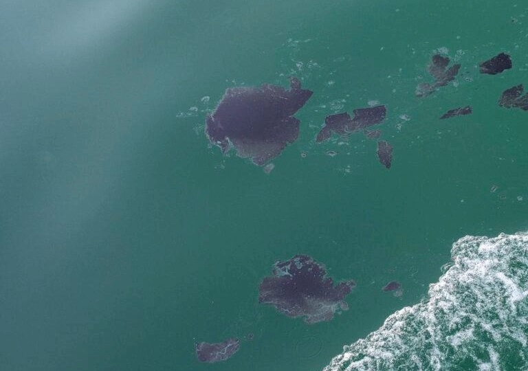 Определение массы мазутного пятна на море