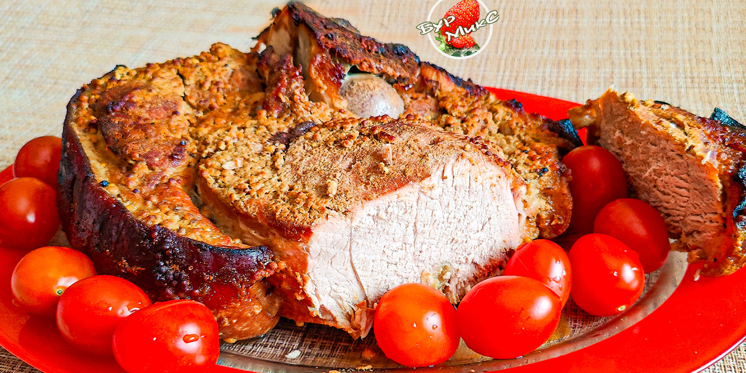 Свиной окорок в медово-горчичной обмазке: вкуснотища, от которой пальчики оближешь!
