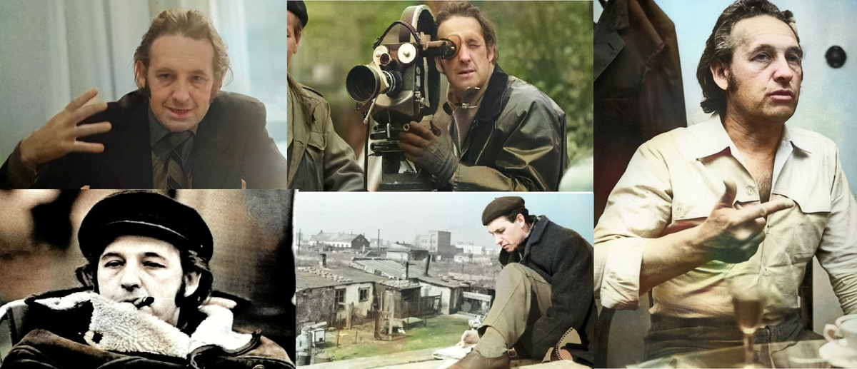 Портерная галерея в коллажном виде специально составлена из его фото в как можно более молодом возрасте. С восстановленем