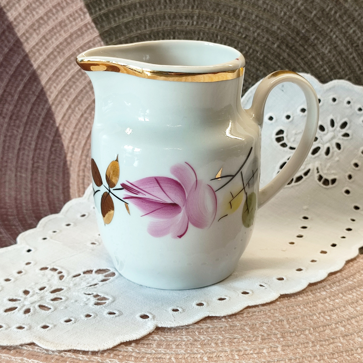 Сливочник Рига чайный, розовая роза, Рига, 1969-72 гг, цена 700 руб.