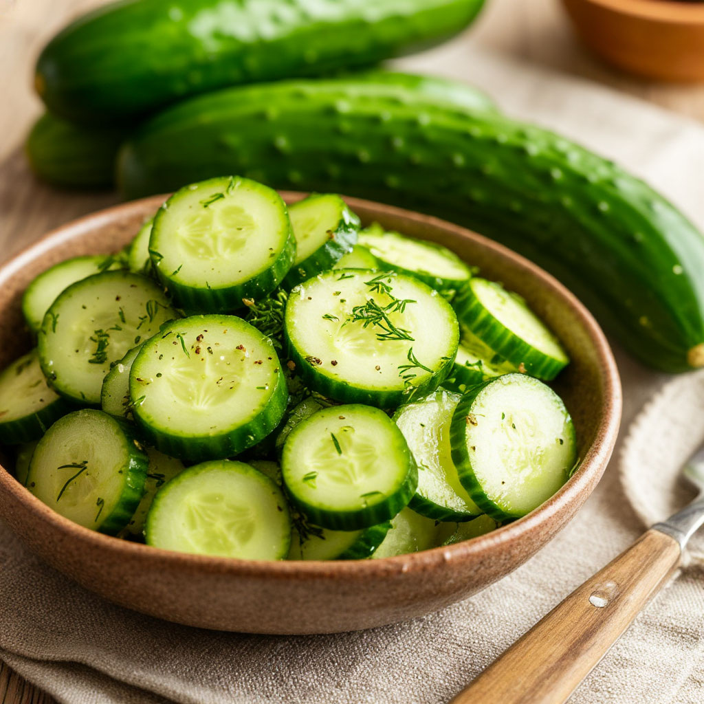 Классические битые огурцы быстрого приготовления («Суточные огурцы»)