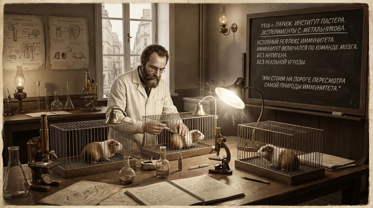 Сергей Метальников вакцинирует морских свинок