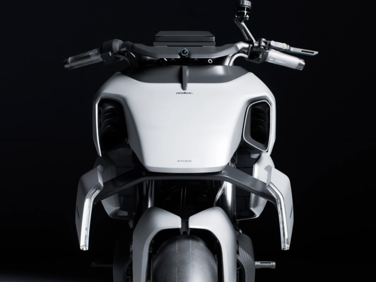    Электроскутер будущего Ather Redux выполнен из растительных волокон