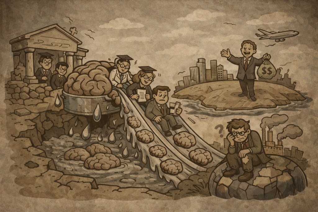 Утечка умов
Сгенерированное изображение