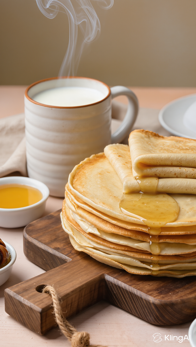 Классические блины на молоке