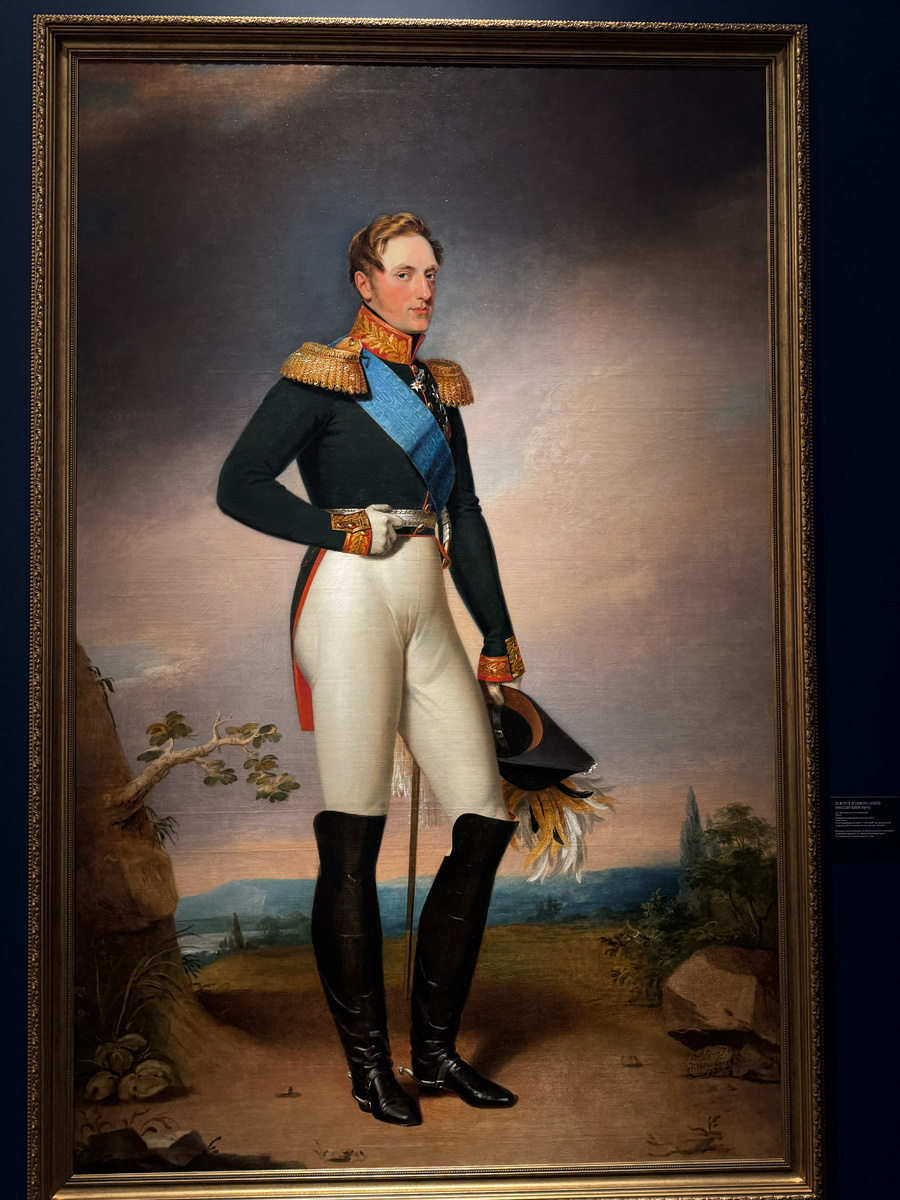 Портрет великого князя Николая Павловича.Дж. Доу при участии мастерской 1826 г.Авторское повторение портрета 1821 г.Холст, масло
Отреставрирован в 2023 г. ГОСНИИР при финансовой поддержке Благотворительного фонда «Лукойл»