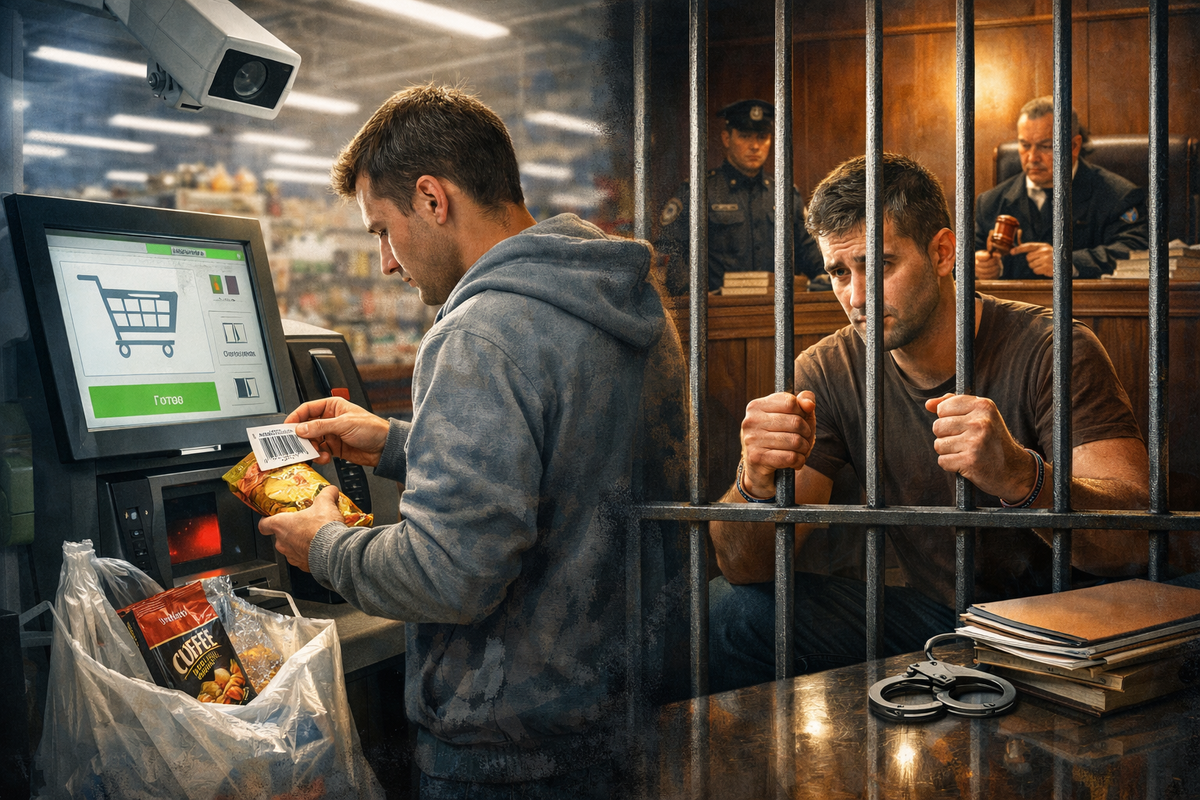 Поменял штрихкод — получил судимость: как подмена товара на кассе самообслуживания превращается в уголовное дело