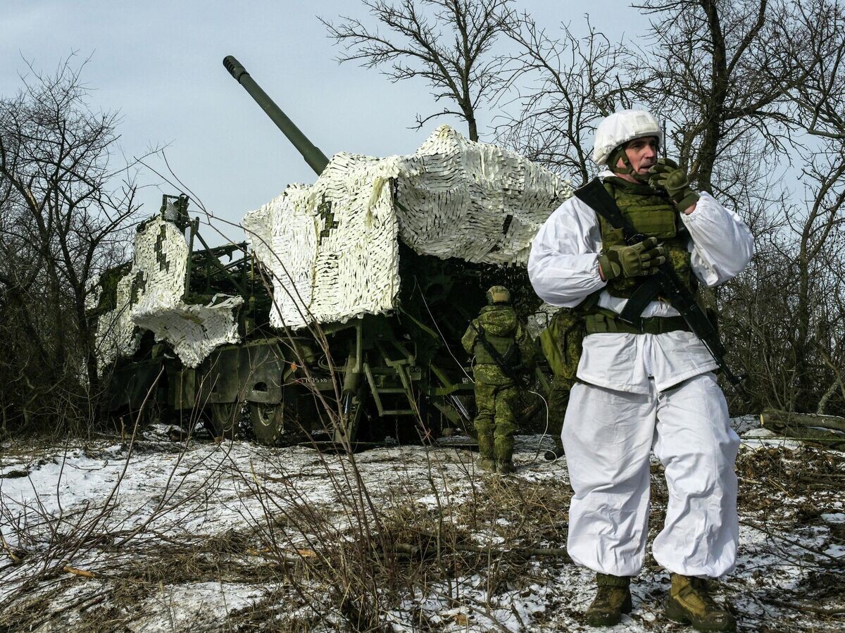    Боевая работа расчета САУ 2С44 "Гиацинт-К" в зоне проведения СВО | © РИА Новости / Евгений Биятов