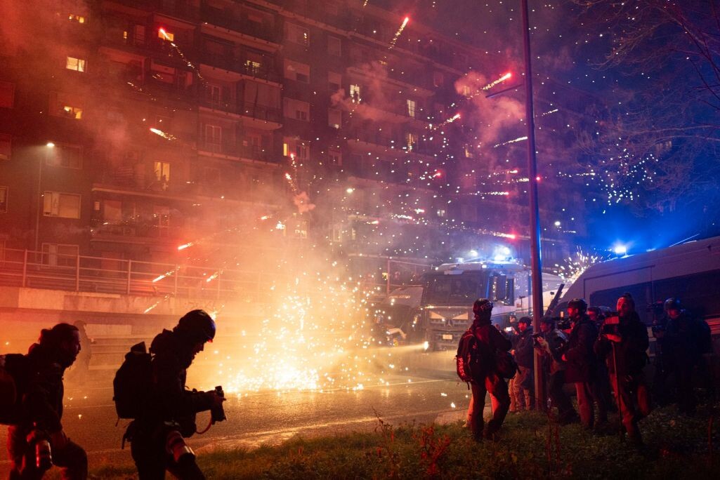 Акция протеста против Олимпийских игр в Милане, 7 февраля 2026 года. Фото: Alessandro Levati / Getty Images