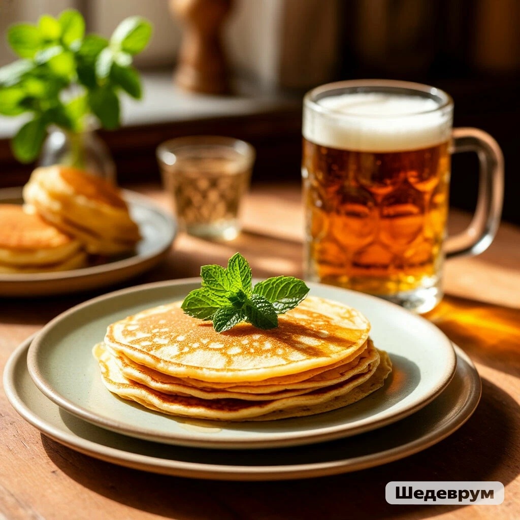 Блины на пиве