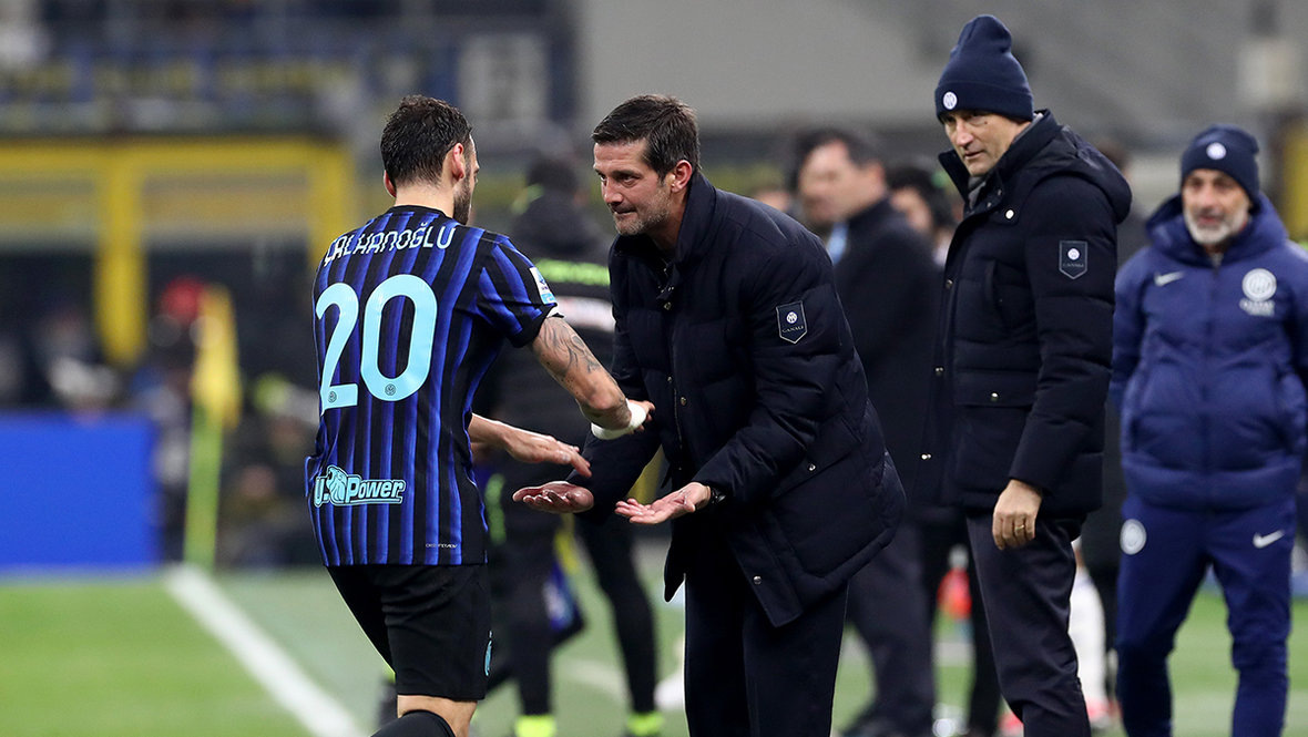    Хакан Чалханоглу и Кристиан Киву. Getty Images