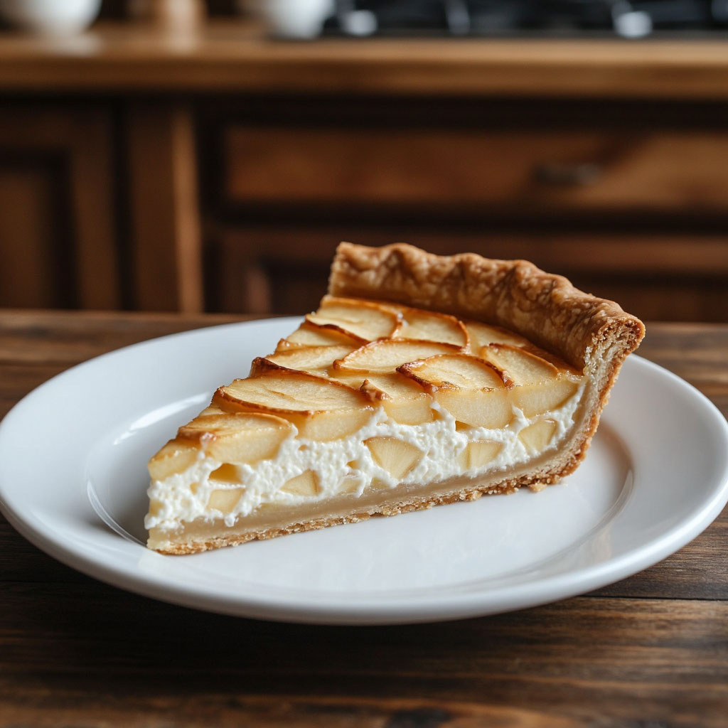Яблочный тарт с корицей и коньяком: нежный десерт с хрустящей основой 🍏🥧