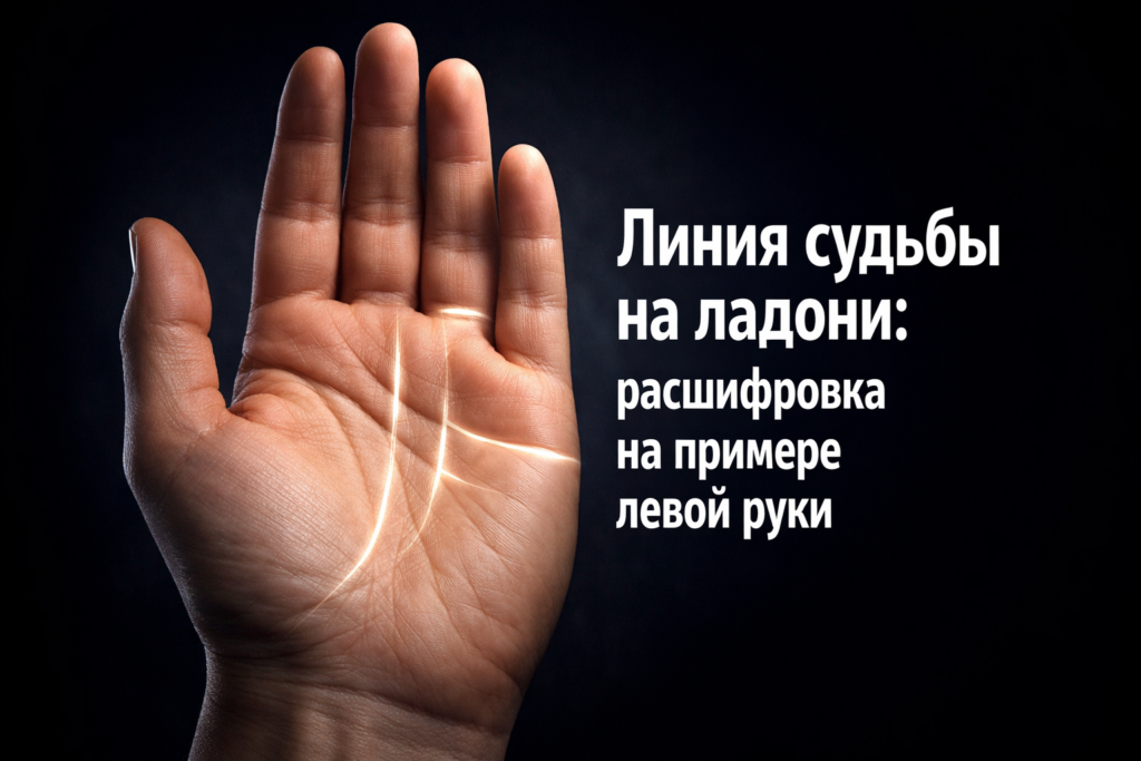    Расшифровка линии судьбы на ладони левой руки admin