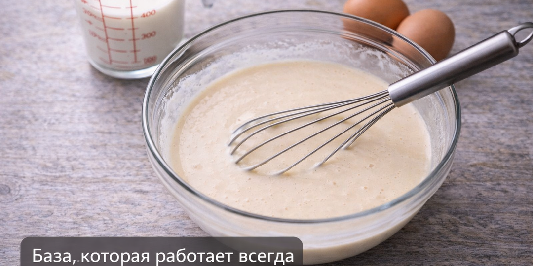Универсальное тесто для блинов: один рецепт — десятки вариантов и 4 идеи для ужина из одной миски