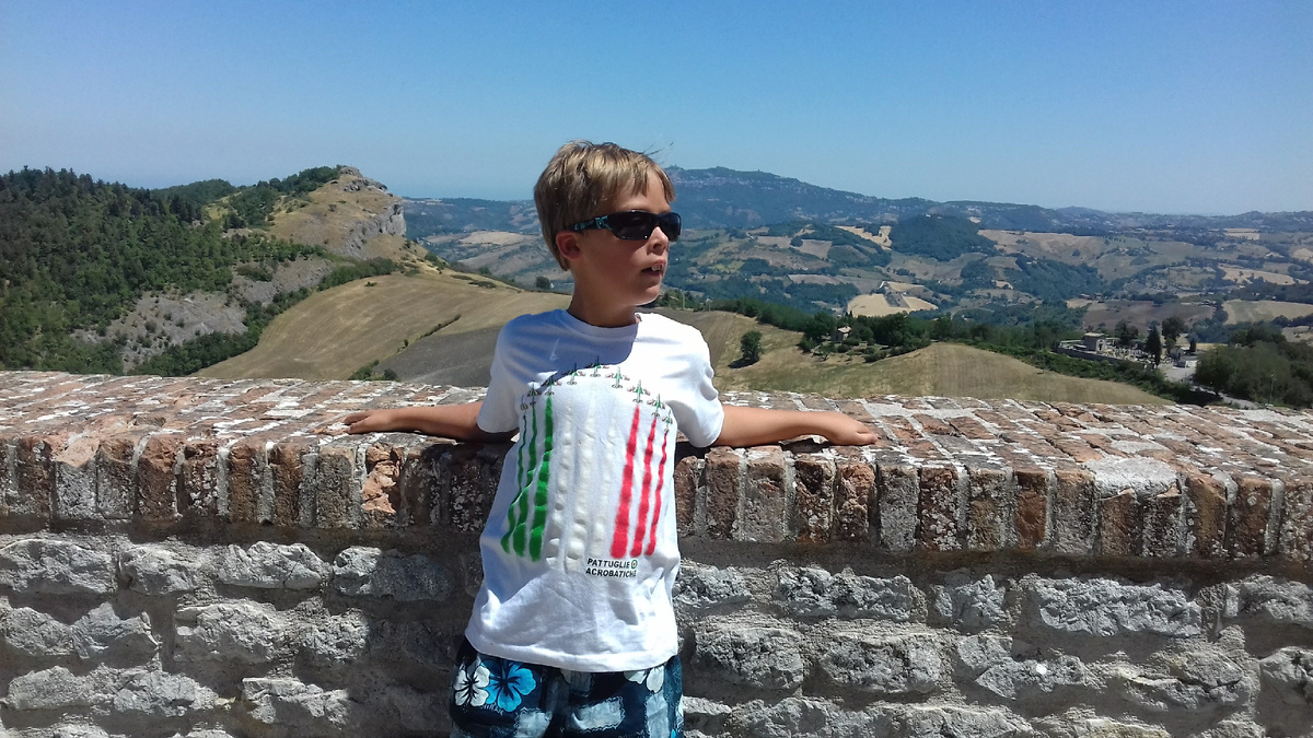 фото из архива автора: Миша в Италии