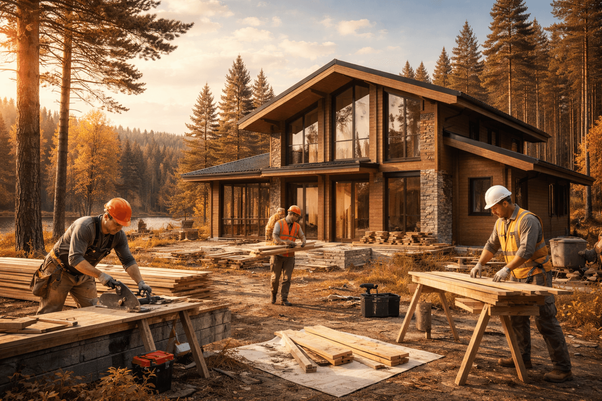     Готовый загородный дом от MIKHALIT